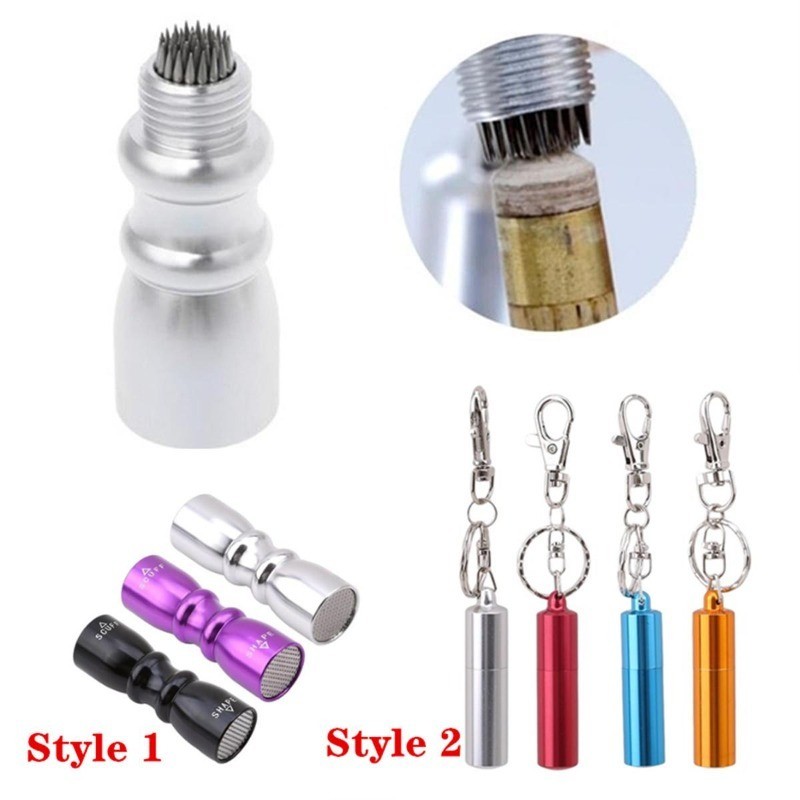 2 Styles Cue Tip Shaper Billiard Snooker Pool Cue Tip Shaper Snooker Cue Tips Multifunction Tool Sha