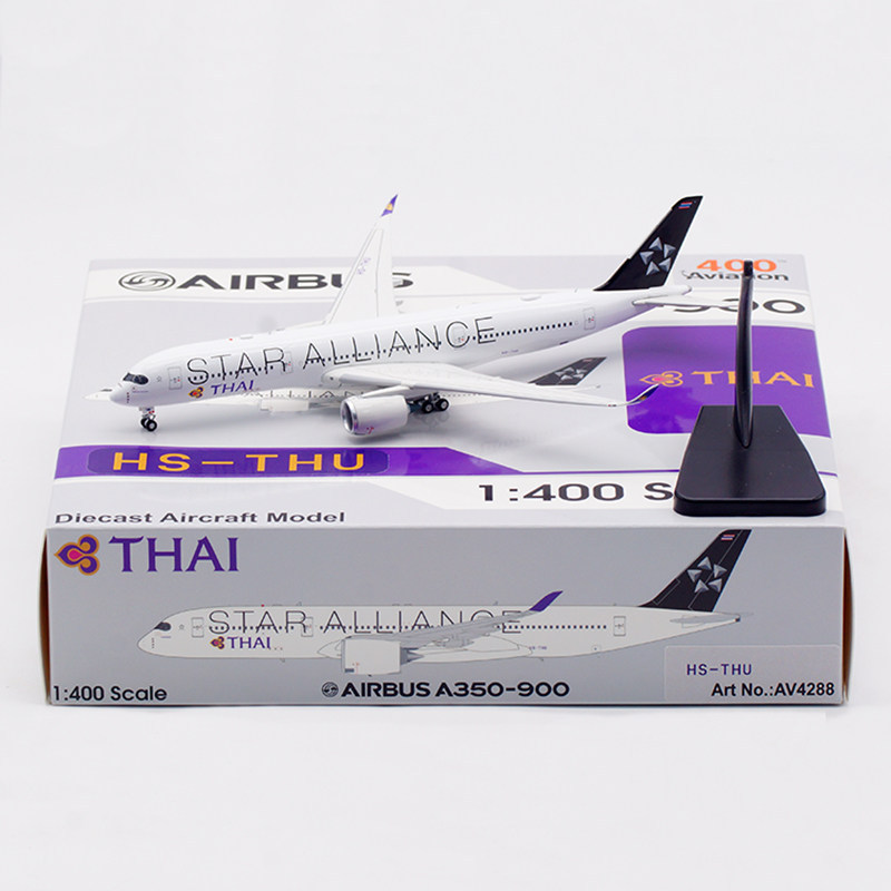Ready Stock Sale - 16cm Aviation AV4288 1: 400 Thai Airlines A350-900 HS-THU High-End Collection