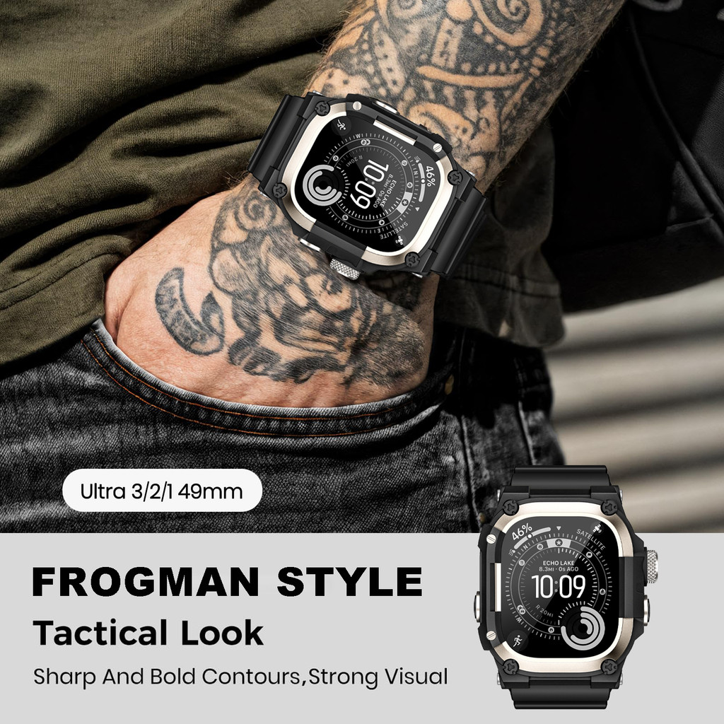 สายรัดบูรณาการที่ทนทานพร้อมเคสสําหรับ Apple Watch Ultra รูปที่ 5