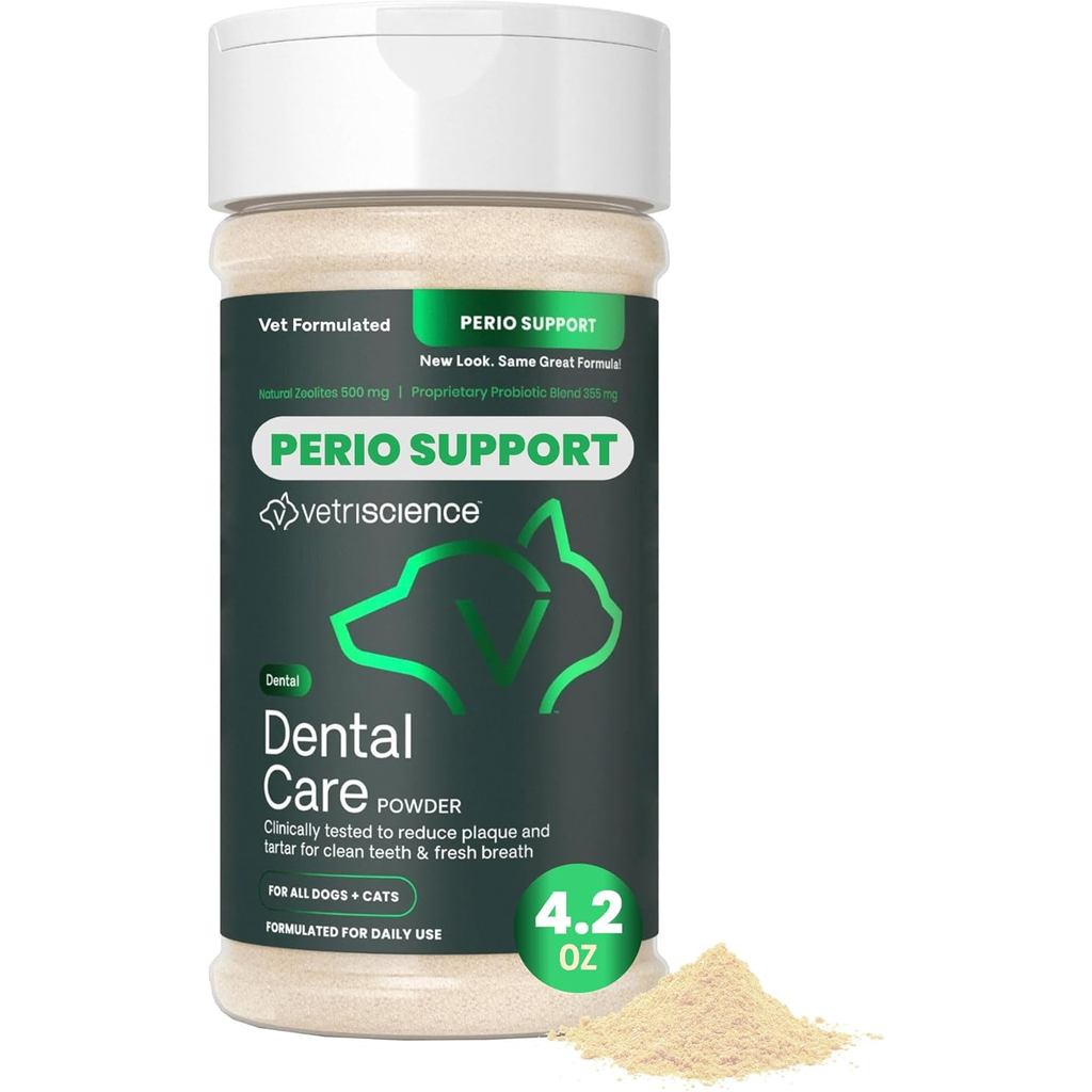 VetriScience Dental Care Powder for s & s – ช่วยลดคราบหินปูน & tar Buildup พอร์ต Clean Tooth & er Br