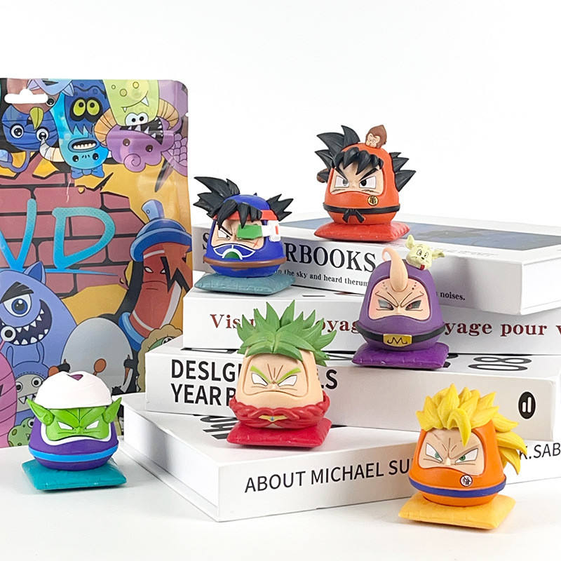 6 ซม.อะนิเมะตุ๊กตา Dragon Ball Super Super Sayan รุ่น Q Da Mo Series Action Figure PVC ของเล่นตกแต่งของขวัญสะสม