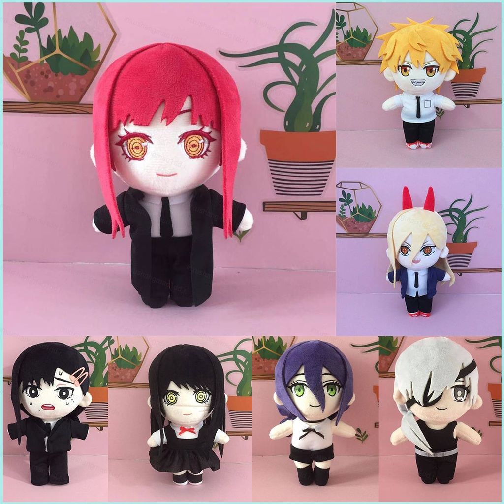 XS1 Chainsaw Man ตุ๊กตาตุ๊กตา Denji Makima Power Kwangshi Mitaka Reze Kobeni ตุ๊กตาของเล่นสําหรับเด็