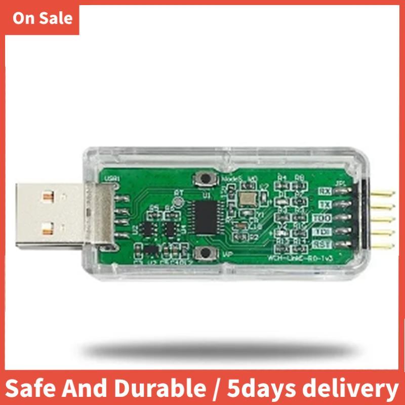 WCH LinkE ออนไลน์ดาวน์โหลด Debugger สถาปัตยกรรม MCU/SWD อินเทอร์เฟซ ARM ชิป 1 พอร์ตอนุกรมไปยัง USB