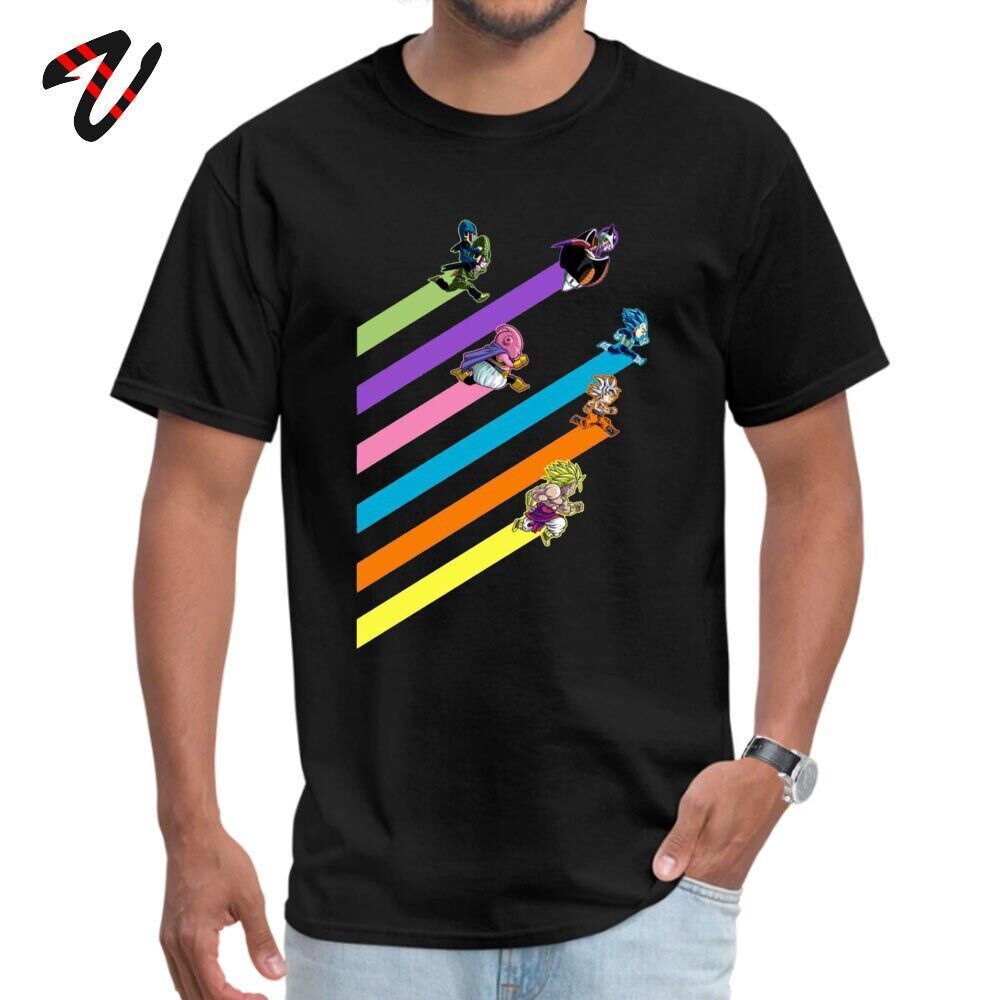 Dragonball Z Rainbow Lines Evolution Discount T Shirts Vegeta Dbz Krillin Oogway Master Roshi Funny