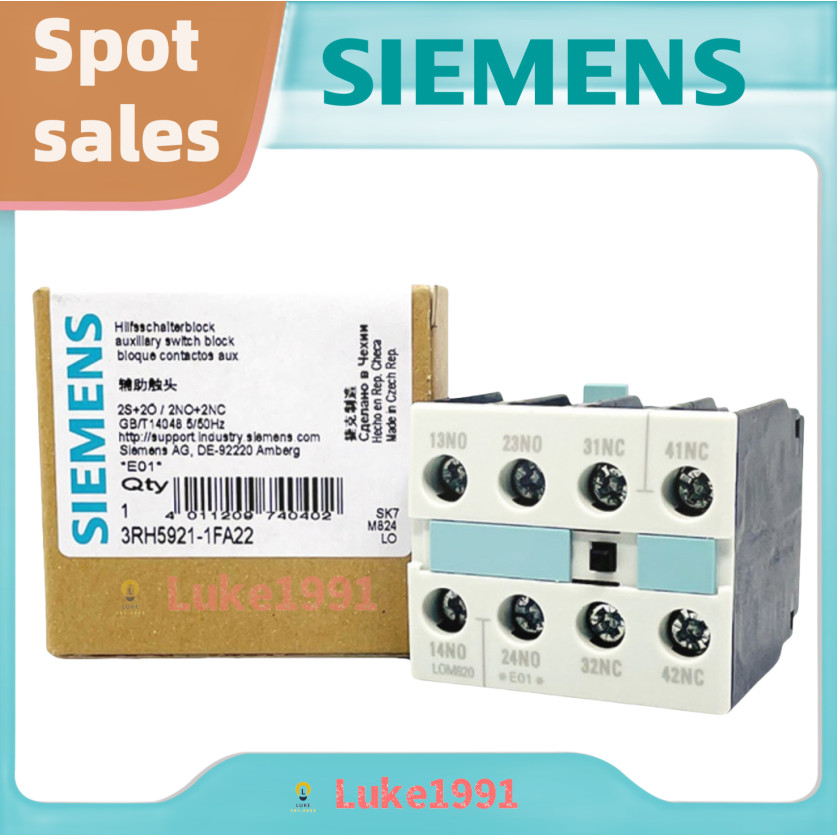SIEMENS Contactor Auxiliary Contact Head 3RH5921-1FA22 1EA11 1DA11 1CA10 CA01 Contact