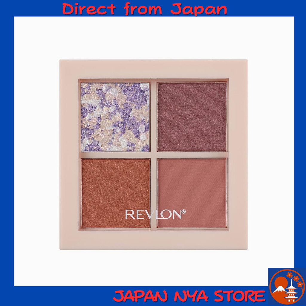 Revlon Dazzle Eyeshadow Quad 007 Jewel Moon อายแชโดว์ 4 เนื้อสัมผัส (แมตต์ • ซาติน • เพิร์ล • กลิตเต