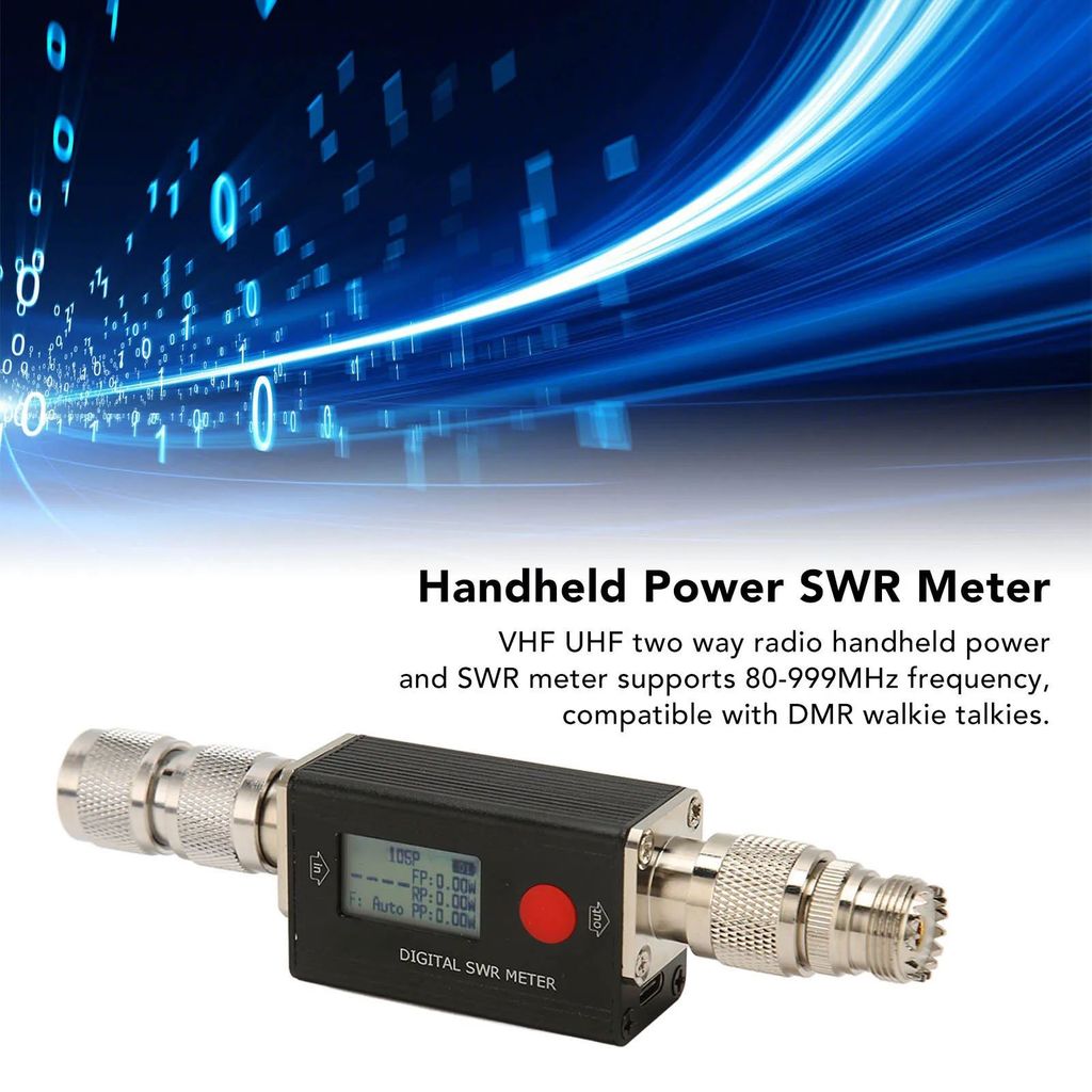 Digital SWR Meter 120W 80‐999MHz VHF UHF วิทยุสองทางมือถือ SWR Meter Handheld SWR Meter Digital Stan