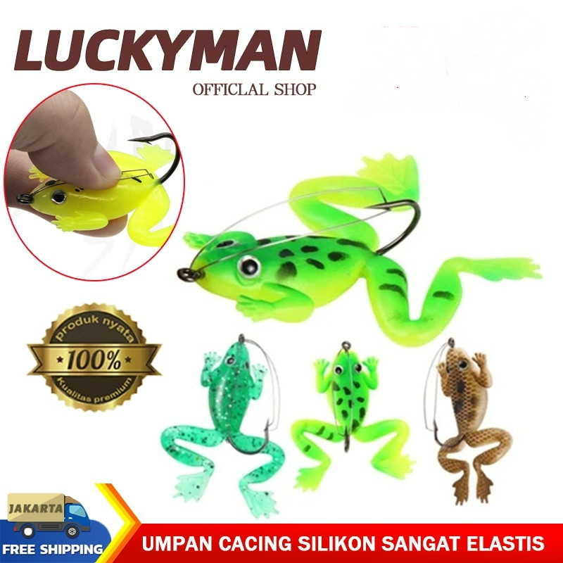 LUCKY MAN การจำลองเหยื่ออ่อนพร้อมตะขอและเครื่องมือตกปลาแบบเลียนแบบกุ้งน้ำจืด