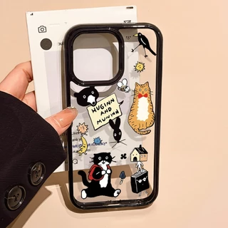 เคสโทรศัพท์ สำหรับ iPhone 17 11 13 pro max Case iPhone 11 16 pro max 14 12 pro max 17 Airเคสโทรศัพท์มือถืออะครีลิครูใหญ่