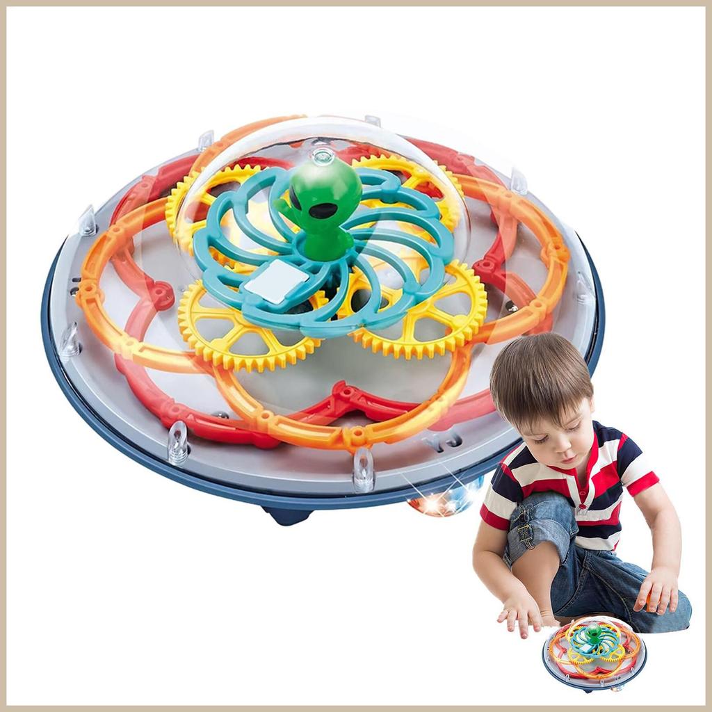 Light Up Flying Disc ของเล่นเพลงใสหมุน Flying Disc Cool สนุกเกมคริสต์มาส Smooth Flying Disc เรืองแสง