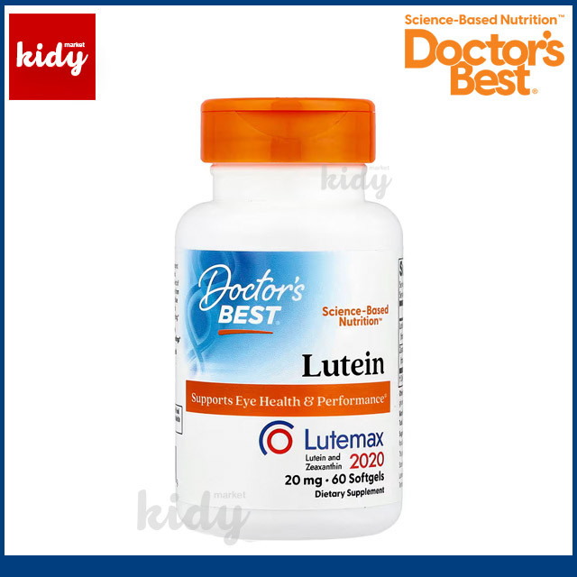 Doctor's Best, Lutein, Lutemax 2020, 60 Softgels สนับสนุนการมองเห็น ปกป้องดวงตาจากแสงสีฟ้า