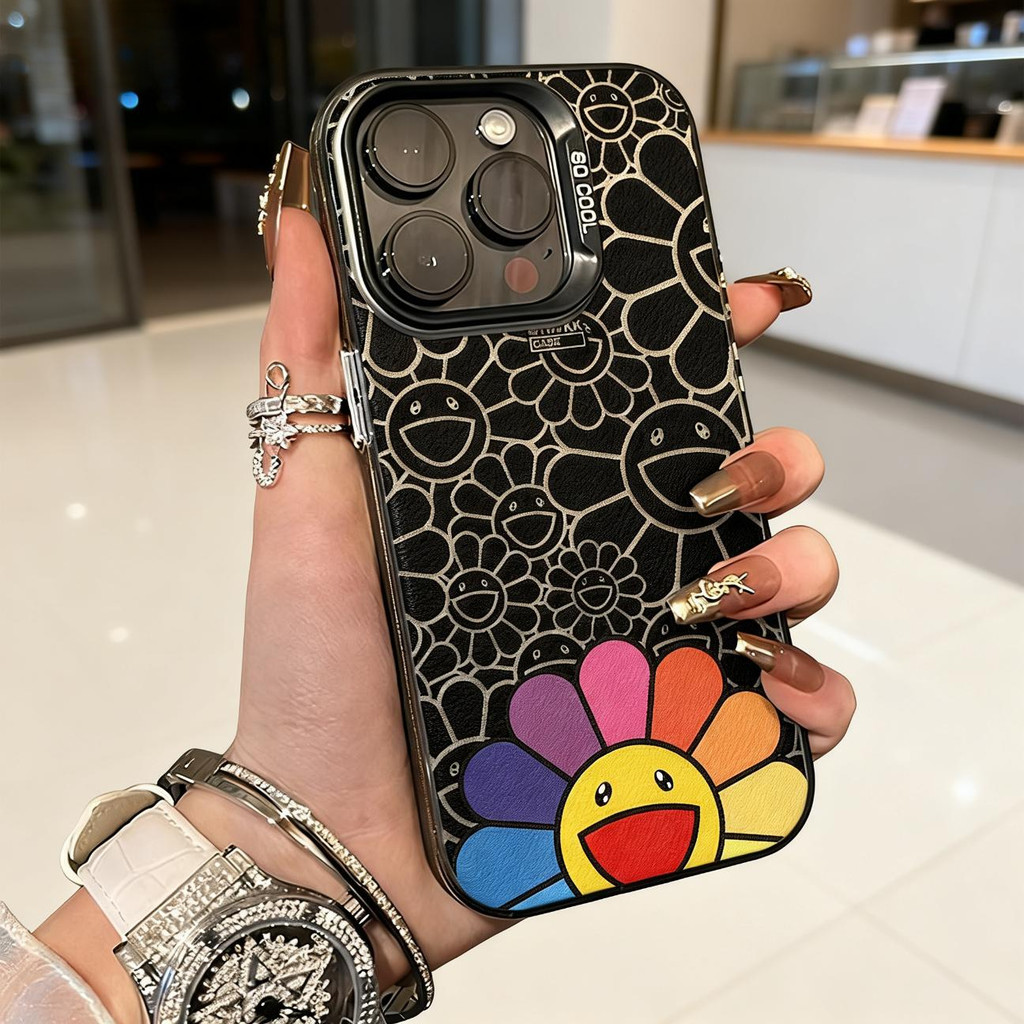 💖Novel💖-เคสโทรศัพท์มือถือคู่รัก ลายดอกทานตะวัน เคส iPhone 17PROMAX เคสไอโฟน 13PRO 16PRO 15 14PLUS 12 11-CHXMSCY4