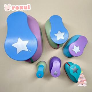 ROXUL Hole Puncher, DIY สมุดภาพหัวใจ/ดาวรูปหลุมอุปกรณ์ลายนูน…