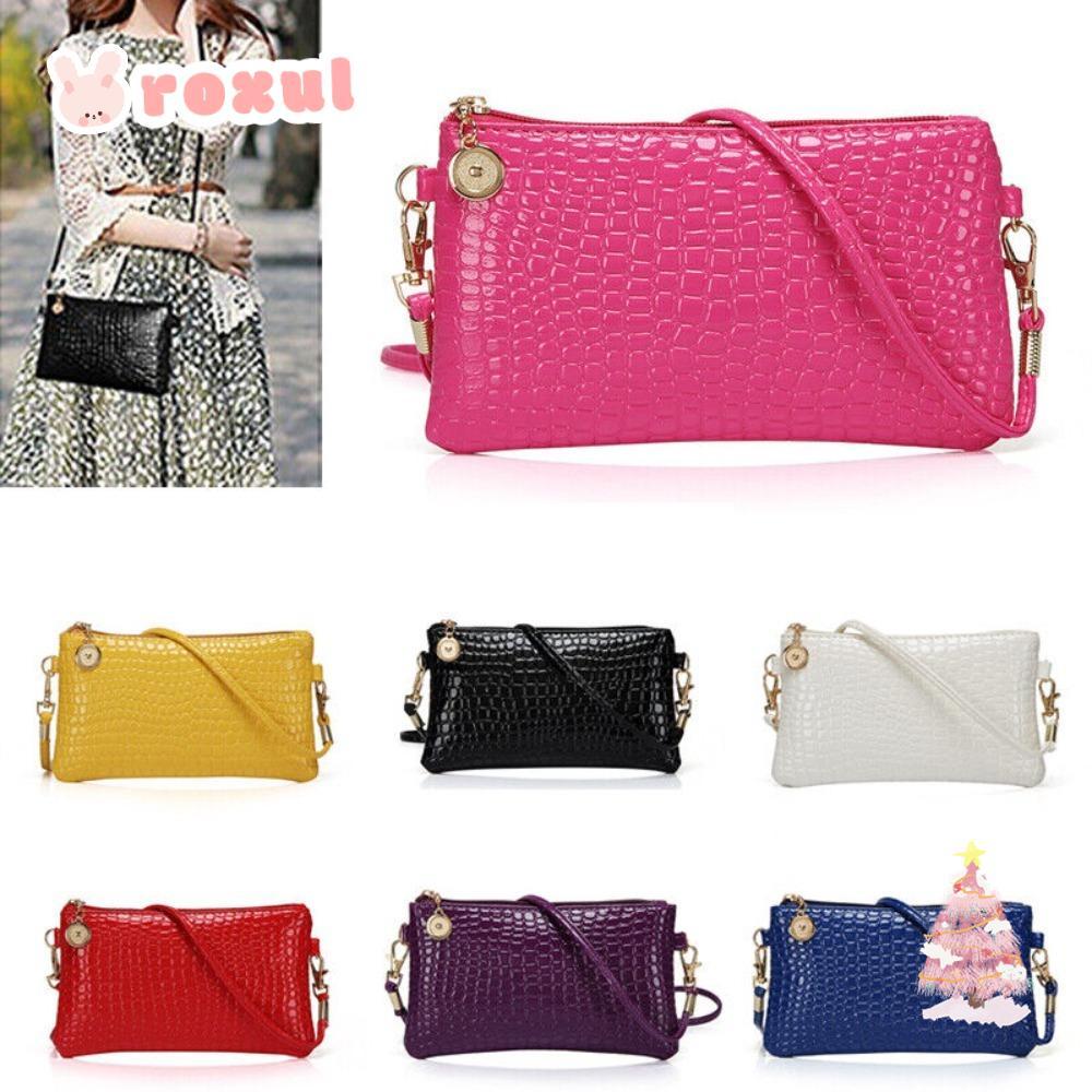 Roxul กระเป ๋ าผู ้ หญิง Cross Body Messenger กระเป ๋ าสะพายซิป