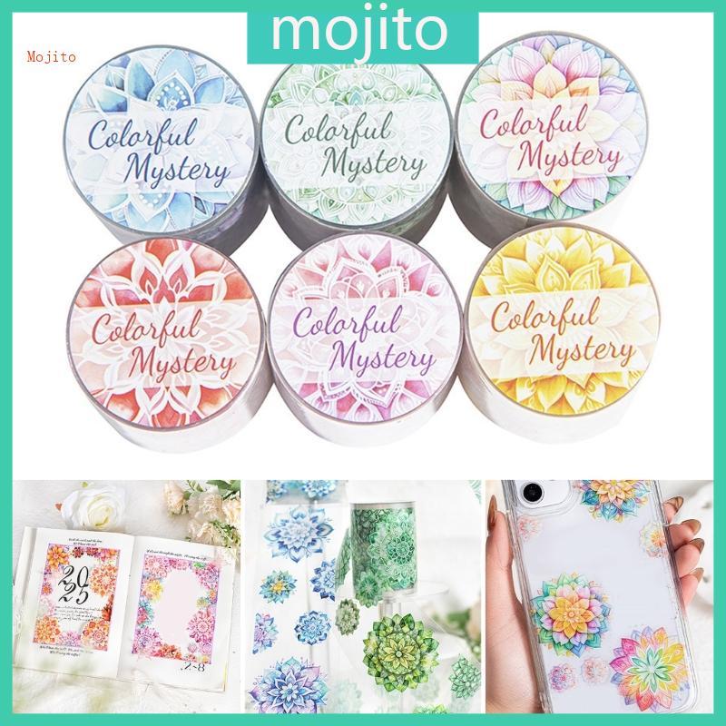 Mojito ดอกไม้ตกแต่ง PET เทปตกแต่งเทปสําหรับ Journaling Scrapbooking Journal