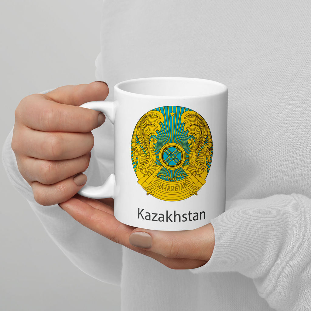 คูลเลอร์คิง Kazakhstan  แก้วกาแฟ 11-15 ออนซ์  เหมาะสำหรับชา กาแฟ และของขวัญ ของที่ระลึก