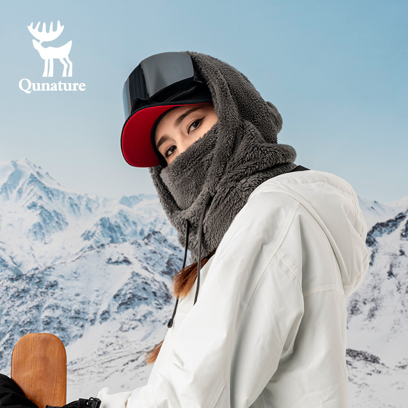 QUANTURE قناع تزلج بالاكلافا مبطن بالصوف — صورة 5
