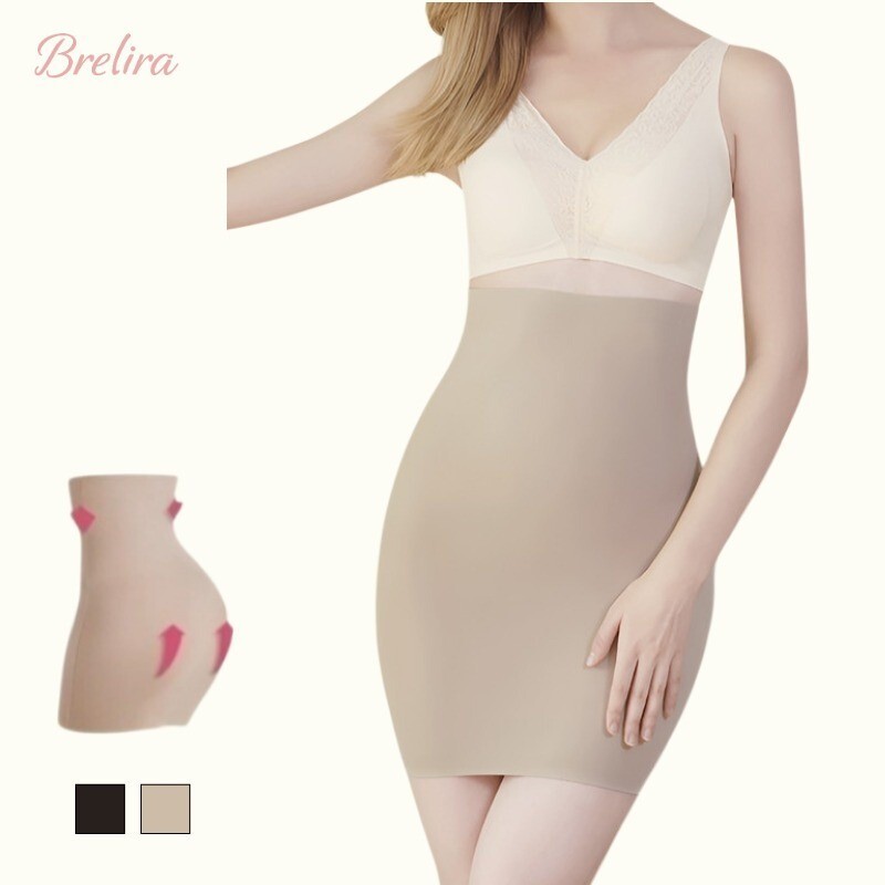 『Brelira』กระโปรงเก็บพุงเอวสูงสะโพก กระโปรงยืดหยุ่นสูง กระโปรงซับใน ปิดร่อง High Waist Underskirtกระโปรงรัดตัวกระโปรงเอวสูงหลังคลอด