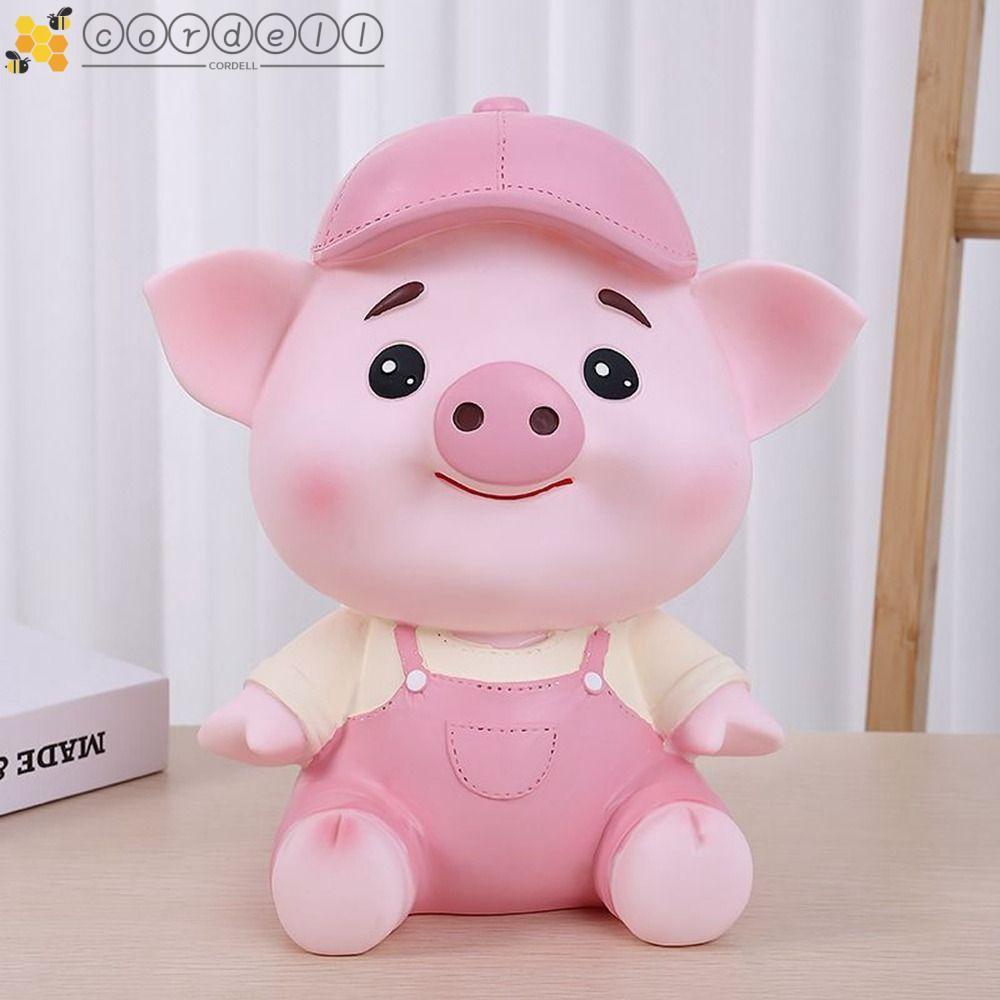 CORDELL Pig Saving Can, Anti-fall Cute Animal Piggy Bank, Fashion Large Capacity Cartoon Piggy Bank 