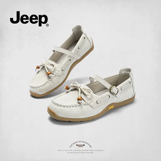 Jeep พิมพ์ มารีJane สไตล์ใหม่สำหรับทุกโอกาส รองเท้าบัลเล่ต์_all-match_soft-soled