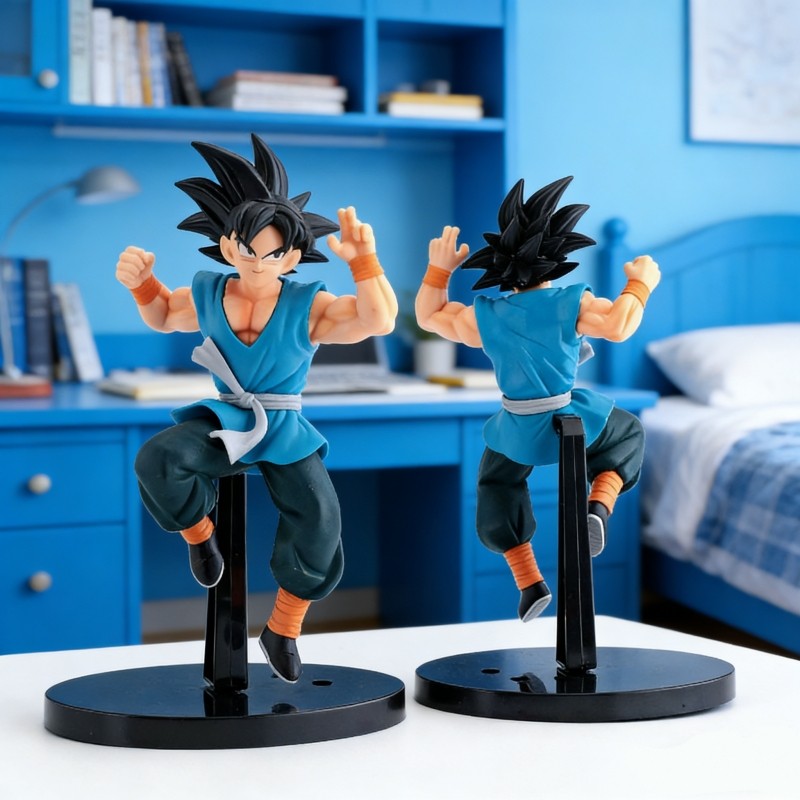 21 ซม.อะนิเมะ Dragon Ball Z ตัวเลข Son Goku เสื้อผ้าสีฟ้า Action Figure PVC ของเล่นคอลเลกชันของขวัญเด็ก