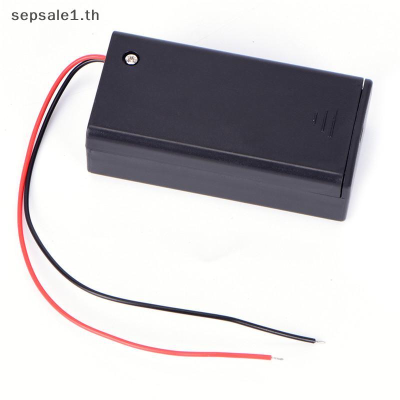 # SALE # 9V Volt PP3 Battery Holder Box DC Case With Wire Lead ON/OFF Switch Cover .