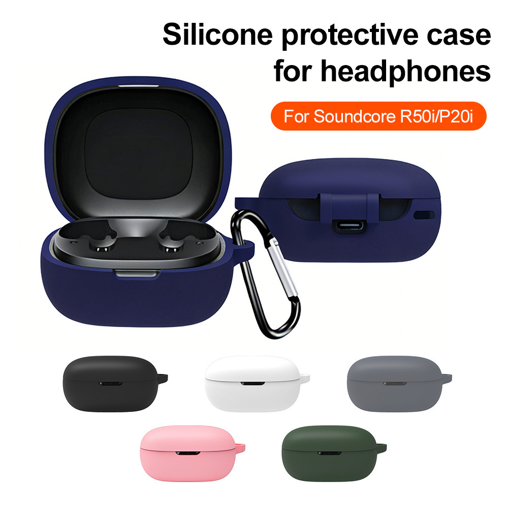 เคส Anker Soundcore R50i NC P30i  P20i หนา กันกระแทก ซิลิโคนสีพื้น Anker R50i NC Case