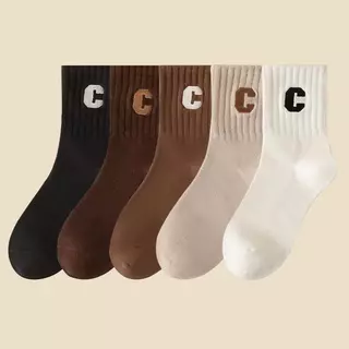 ถุงเท้าฤดูร้อนผู้หญิง เรียบง่าย สีพื้น ถุงเท้าผู้หญิงกีฬา สีขาว อินเทรนด์