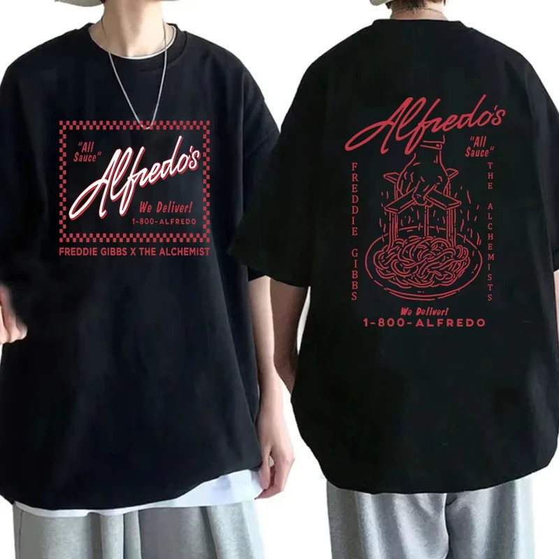 เสื้อยืด Freddie Gibbs และ Alfredo จาก The Alchemist เสื้อ Alfredo ลายใหม่ เสื้อผู้ชายผู้หญิง แขนสั้