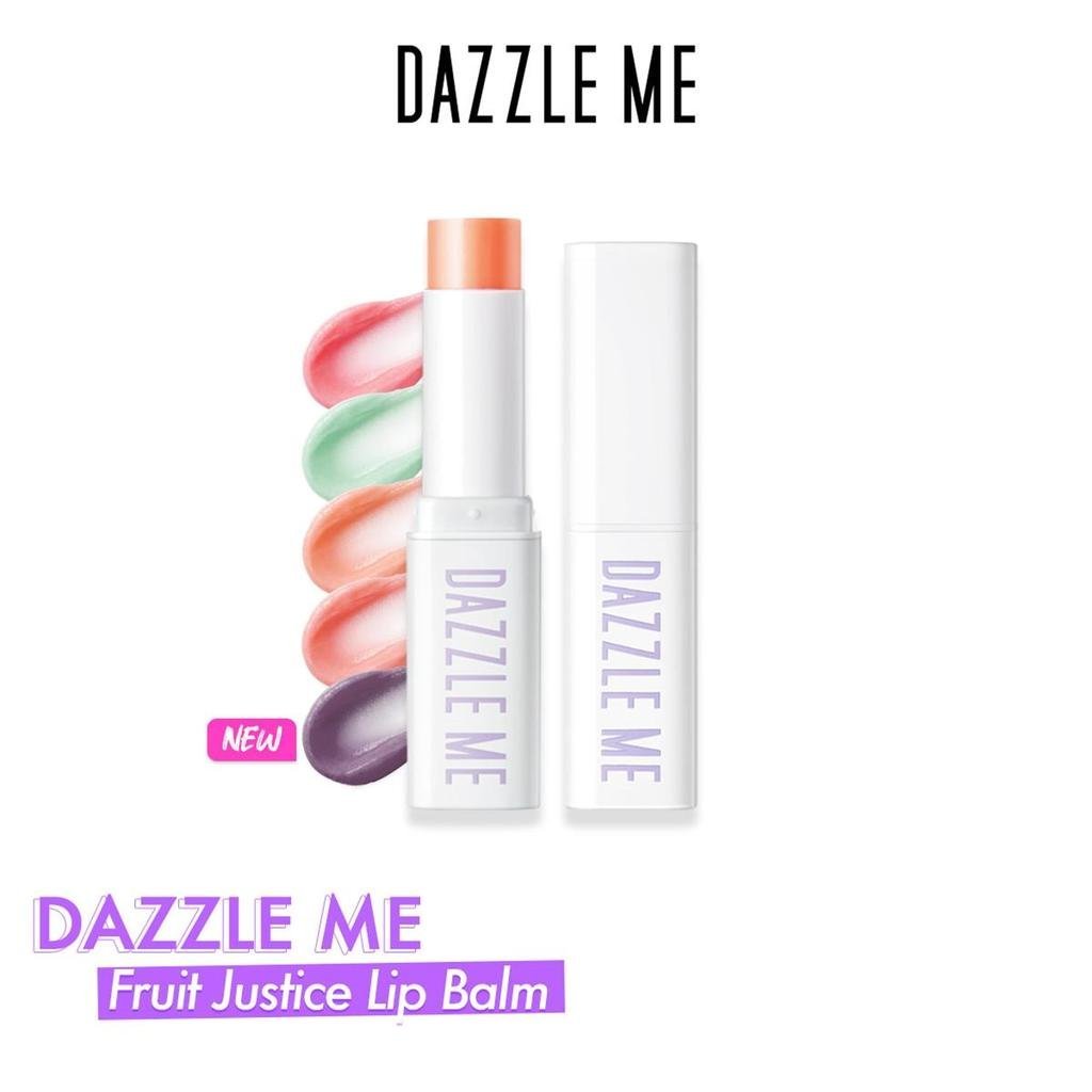 【PoutPhuket Mall】DAZZLE ME Fruit Justice Lip Balm ลิปบาล์ม ปรับสีตามค่าPH สารสกัดจากผลไม้ธรรมชาติ