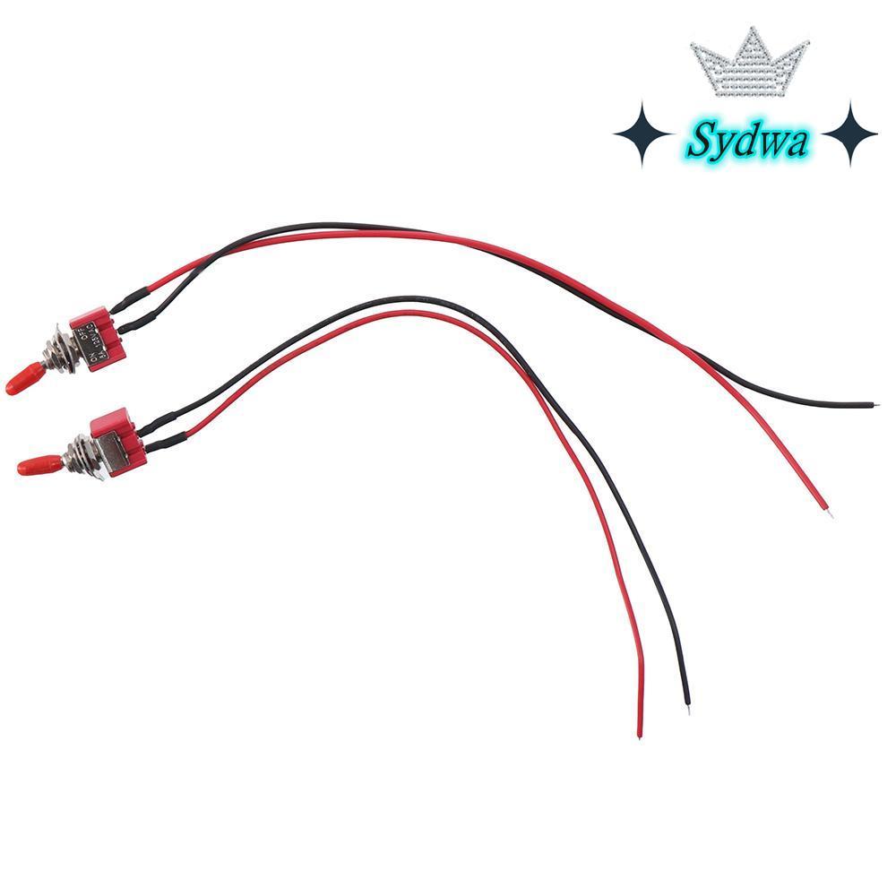 SYDWA 1/8 ชิ้น Miniature Toggle สวิทช์, 2 ตําแหน่ง 2 Pins MTS-101 Mini Toggle สวิทช์, สวิทช์ 250V AC