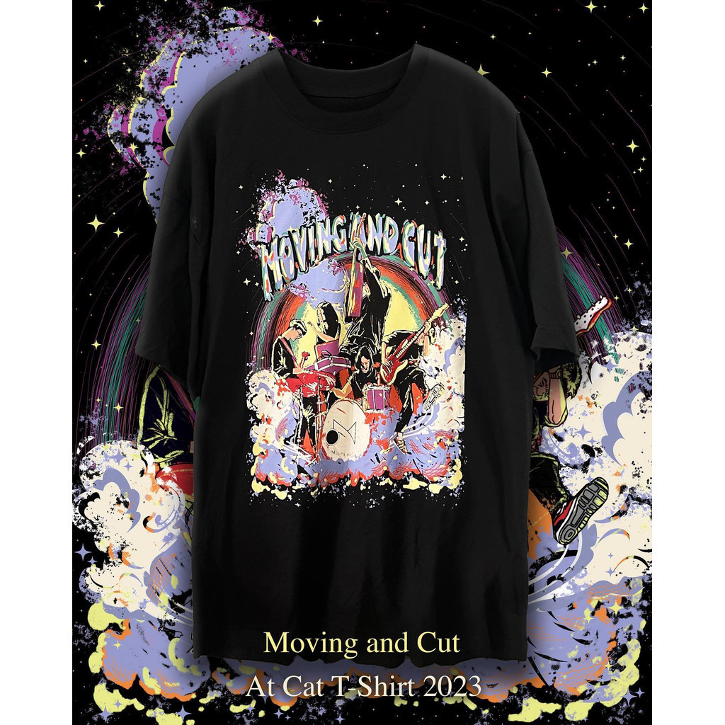 เสื้อยืด Moving and Cut เสื้อลายใหม่ล่าสุดของพวกเราในปีนี้ ผ้าฝ้ายแท้ S-5XL