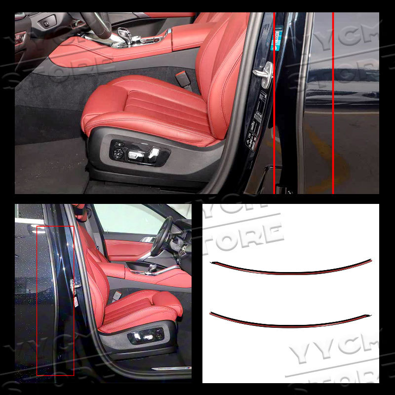 แถบซีลซ้าย/ขวาประตูรถ OE:51767324751 51767324752 สําหรับ BMW X5 F15 X5M X6 F16 X6M F86 ชิ้นส่วนแถบกั