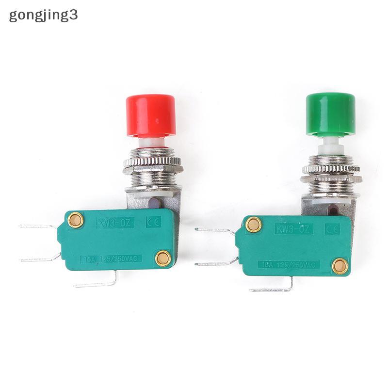Gongjing3 DS-438 Momentary สีแดง/สีเขียวปุ่มกด Actuator Micro Limit Switch ปุ่มกด th