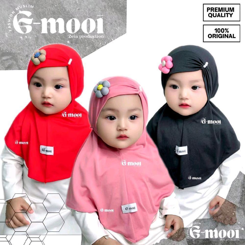 G-mooi Hijab สําหรับทารก 0-2 ปี Jendol ดอกไม้ Zihan ฮิญาบเด็ก Instant เด็กผู้หญิง Hijab ทารกแรกเกิด 
