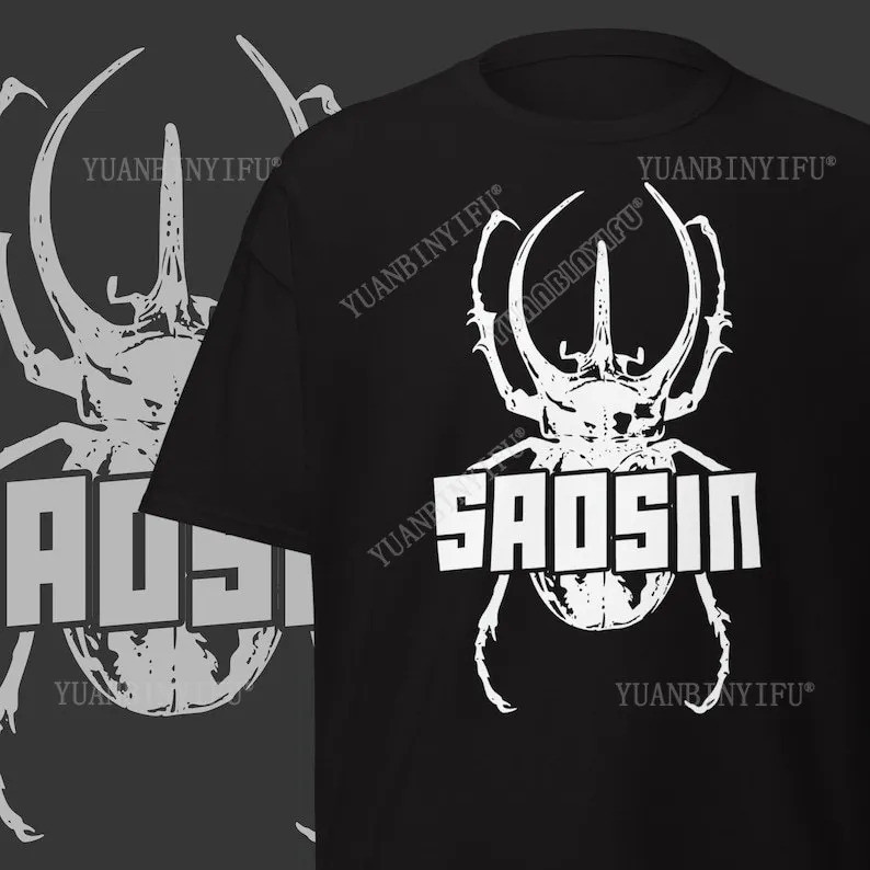 เสื้อยืด Saosin แฟชั่น - เสื้อแขนสั้นลายกราฟิกวงดนตรี Gothic Death Melodic Thrash Metal เสื้อผ้าผู้ช