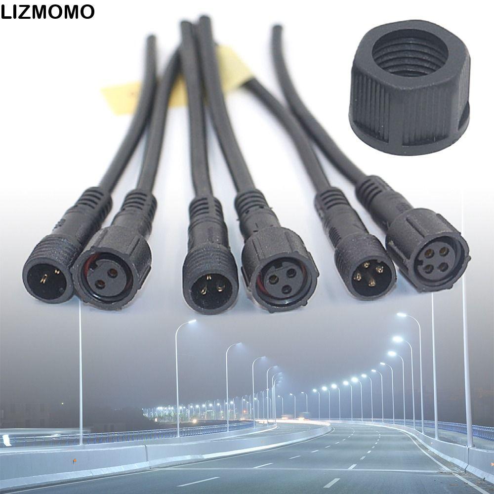 LIZMOMO 2 ชุด 2Pin3Pin4Pin สาย 4 รูปแบบอุปกรณ์สายไฟสัญญาณ 2Pin 3Pin 4Pin สายเชื่อมต่อกันน้ํา