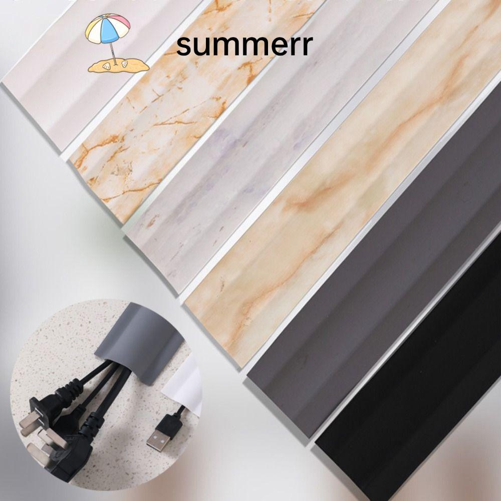 SUMMERR TV Cord Hider, DIY ตกแต่งสาย PVC คอนซีลเลอร์, 2024 กันน้ํา Paintable Mould proof Cable Manag