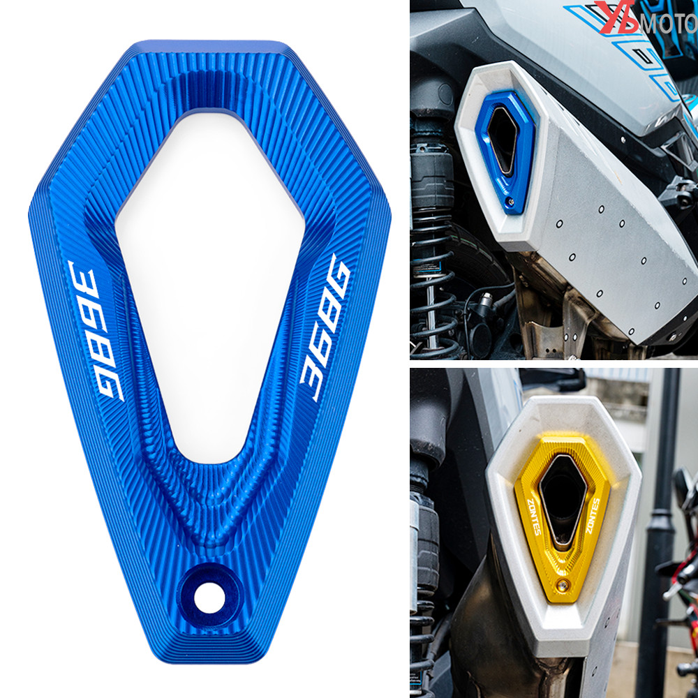 Dสำหรับ ZONTES 368G 368D 368E 368M 368K 501G อุปกรณ์ตกแต่งรถจักรยานยนต์ ท่อไอเสีย ฝาครอบป้องกันปลายท