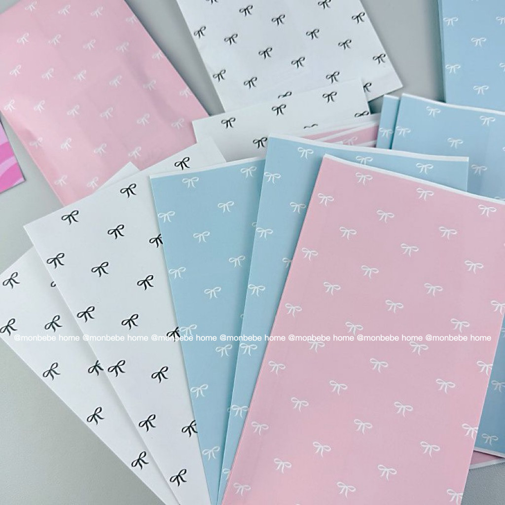 ถุงกระดาษ ถุงกระดาษของขวัญ insโบว์รูปแบบใหม่   ขนาด20*11cm มี2สี ราคา10ชิ้น พร้อมส่ง ราคา ถูกที่สุด ดีลบีเคเค แกลเลอรีภาพที่ 4