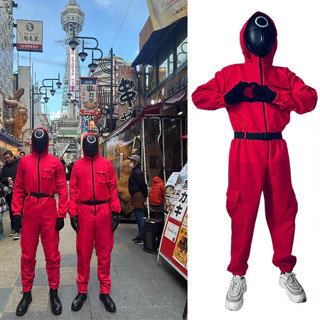 🔱🔱🔱จัดส่งภายใน 24 ชั่วโมง Squid Ring ชุดคอสเพลย์ตัวตลกเกาหลี…