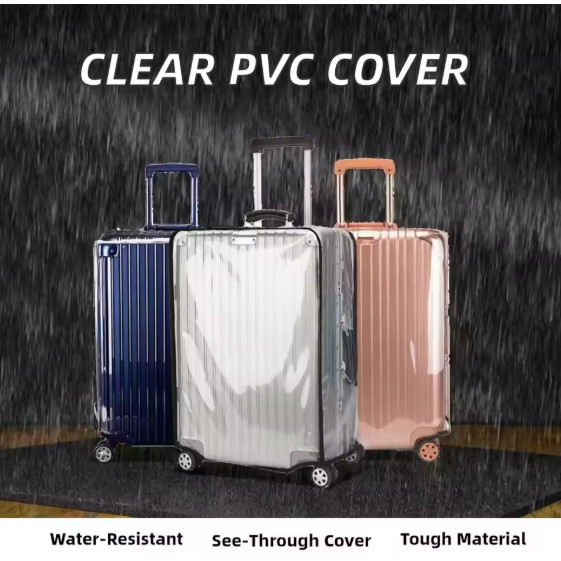 THICK TRANSPARENT LUGGAGE COVER - กันน้ํา - ANTI-SCRATCH - กันน้ํา - STYLISH / LUGGAGE COVER / CLEAR
