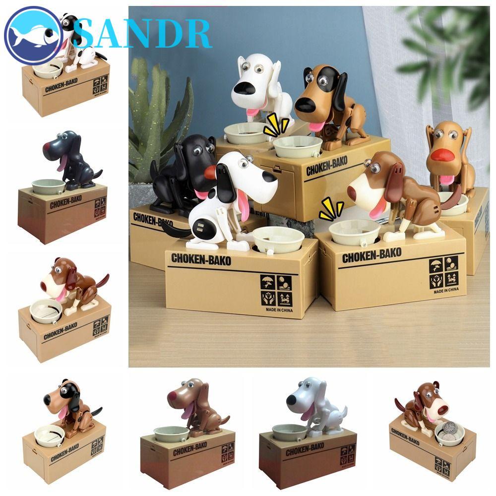 SANDR Dog Money Box, Automated Steal Childrens Coin Electronic Piggy Bank, Fashion Plastic Dog Shape