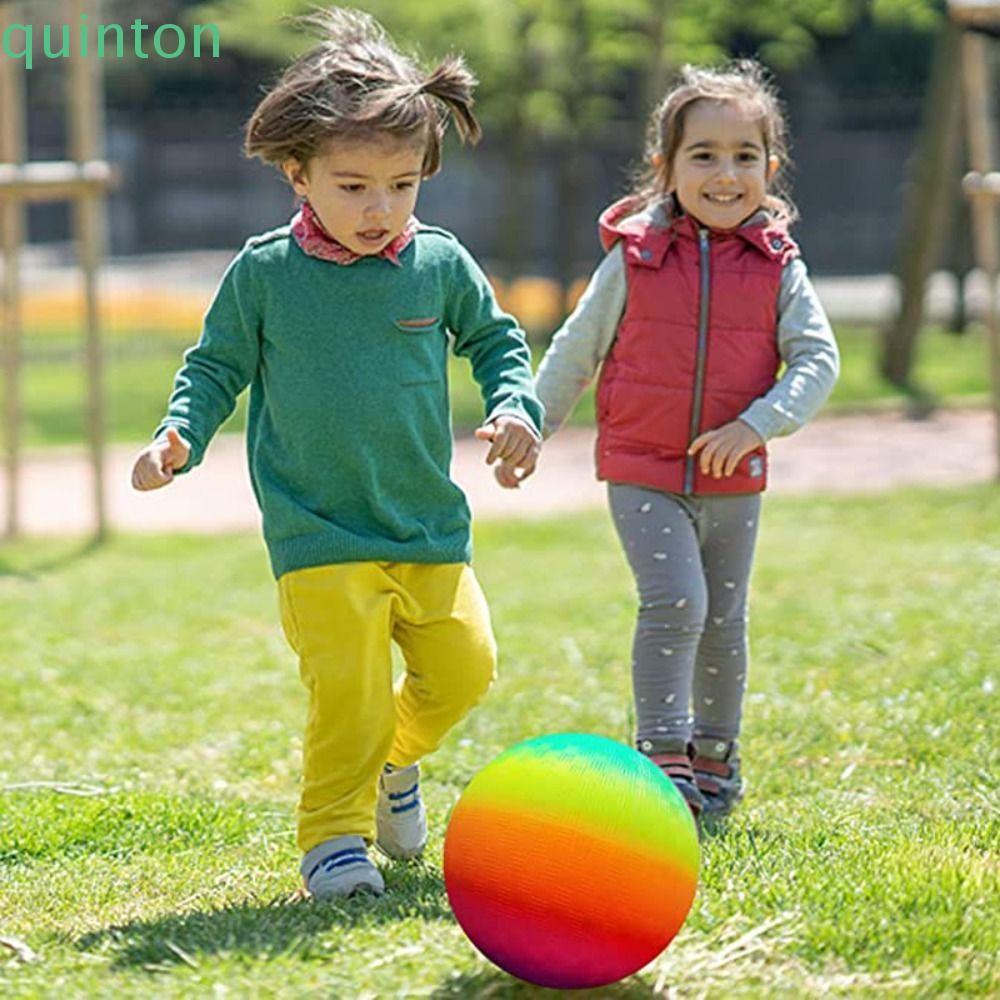 QUINTON Beach Rainbow Balls Garden เกมตกแต่งวอลเลย์บอลเด็กของเล่นเด็ก Garden Party Supply Rainbow Fo