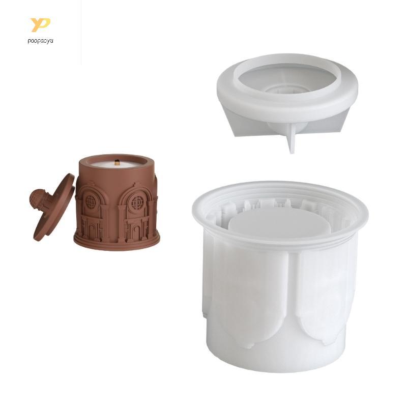 PPY House Mould ถาดซิลิโคนที่ทนทานสําหรับอีพ็อกซี่เรซิ่นเครื่องประดับผู้ถือแผ่น Home Storage แบบพกพา