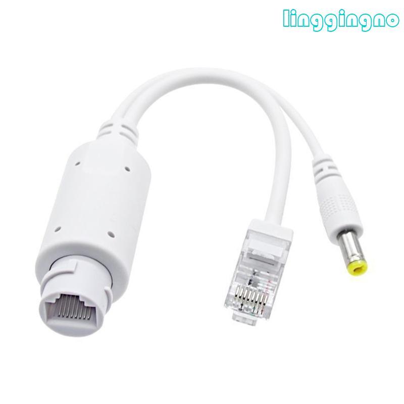 RR 48V ถึง 12V PoE Splitter Weatherproof Adapter Kit IEEE802 3af สําหรับอุปกรณ์รักษาความปลอดภัยติดตั