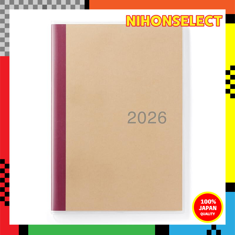 Muji 2026 Monthly Schedule Notebook - Starts December 2025, A6/B5/B6/A5 Size Options