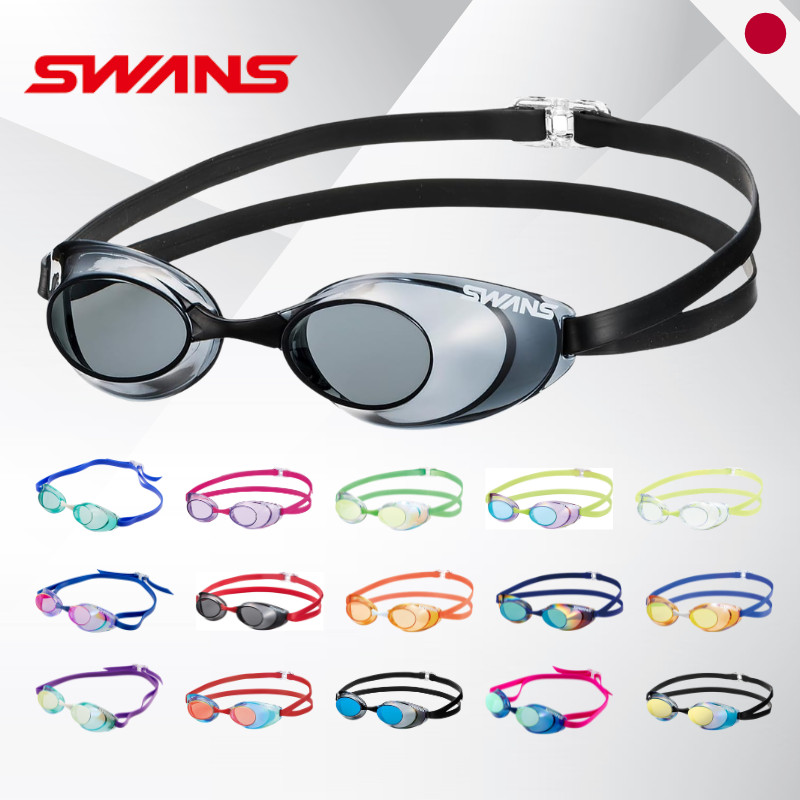 SWANS Sniper SR-10M Swimming Goggles - Racing Non-Cushion Model, FINA Approved for Ages 12 and Up