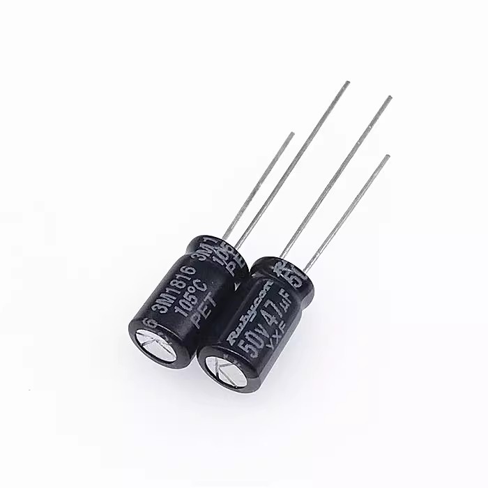 10 ชิ้น Rubycon 16V 25V 35V 50V 220UF 560UF 47UF 10UF 4.7UF 1UF 470UF 1500UF 820UF 1000UF ความถี่สูงความต้านทานต่ํา Long Life Electrolytic Capacitors