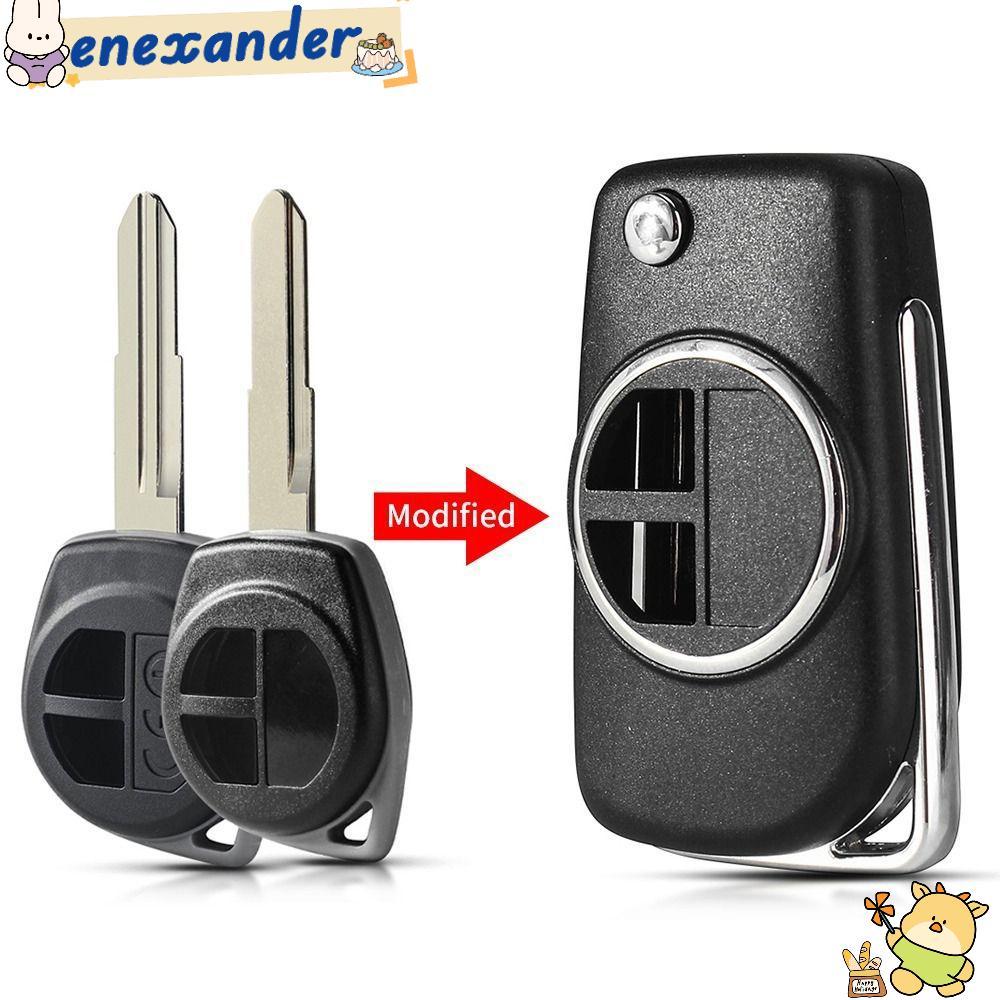 EXER Remote Key, Flip 2 ปุ่มกุญแจรถ,อุปกรณ์เสริมอัตโนมัติ Uncut HU133R/SZ11R ใบมีดพับกุญแจรถสําหรับ 